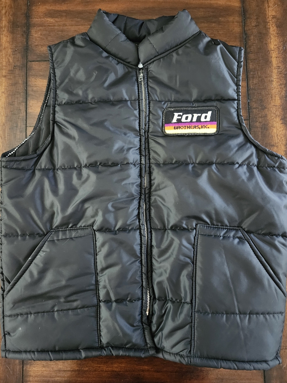 Ford Brothers Vintage Quilted Puffer Vest Medium